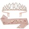 10th Birthday Crown and Sash + Pearl Pin Set, 10th Birthday Decorations for Girl 10 Year Old Girl Birthday Gifts 10th It's My 10th Birthday Happy 10th Birthday Party Favor Supplies
